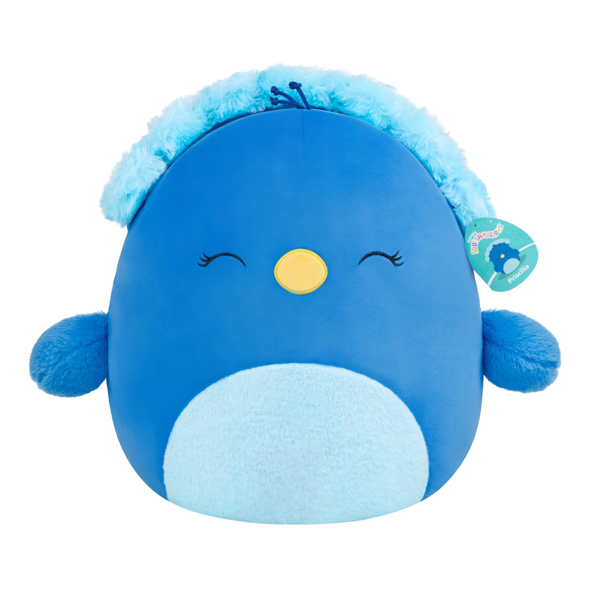 Squishmallows 16 Inch Plush Squad S27 - Priscilla Blue Peacock - Toyworld NZ