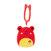Squishmallows Original Clip On Plush S26 - Obu Red Tropical Frog