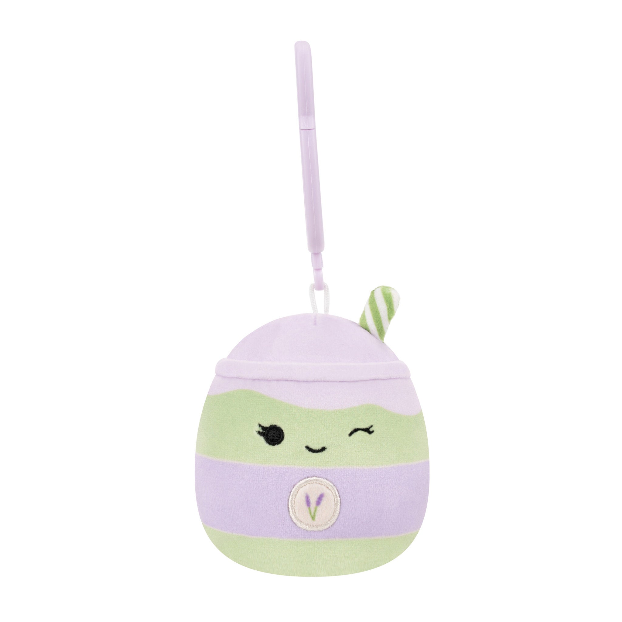 Squishmallows Original Clip On Plush S26 - Latchmi Lavender Matcha Latte