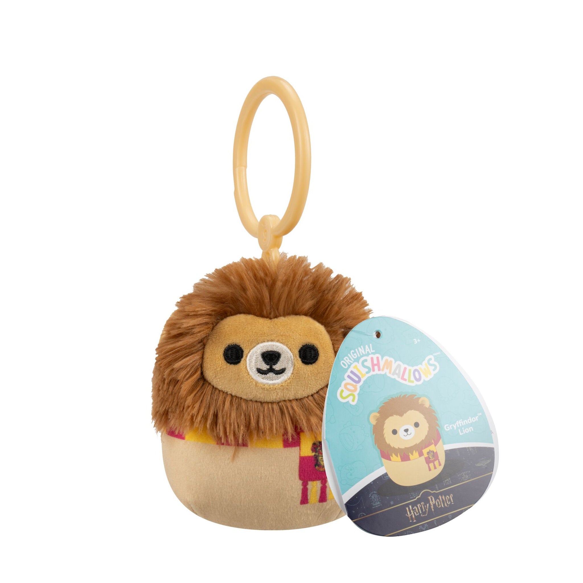 Squishmallows Harry Potter 3.5 Inch Clip On Plush - Gryffindor House Animal