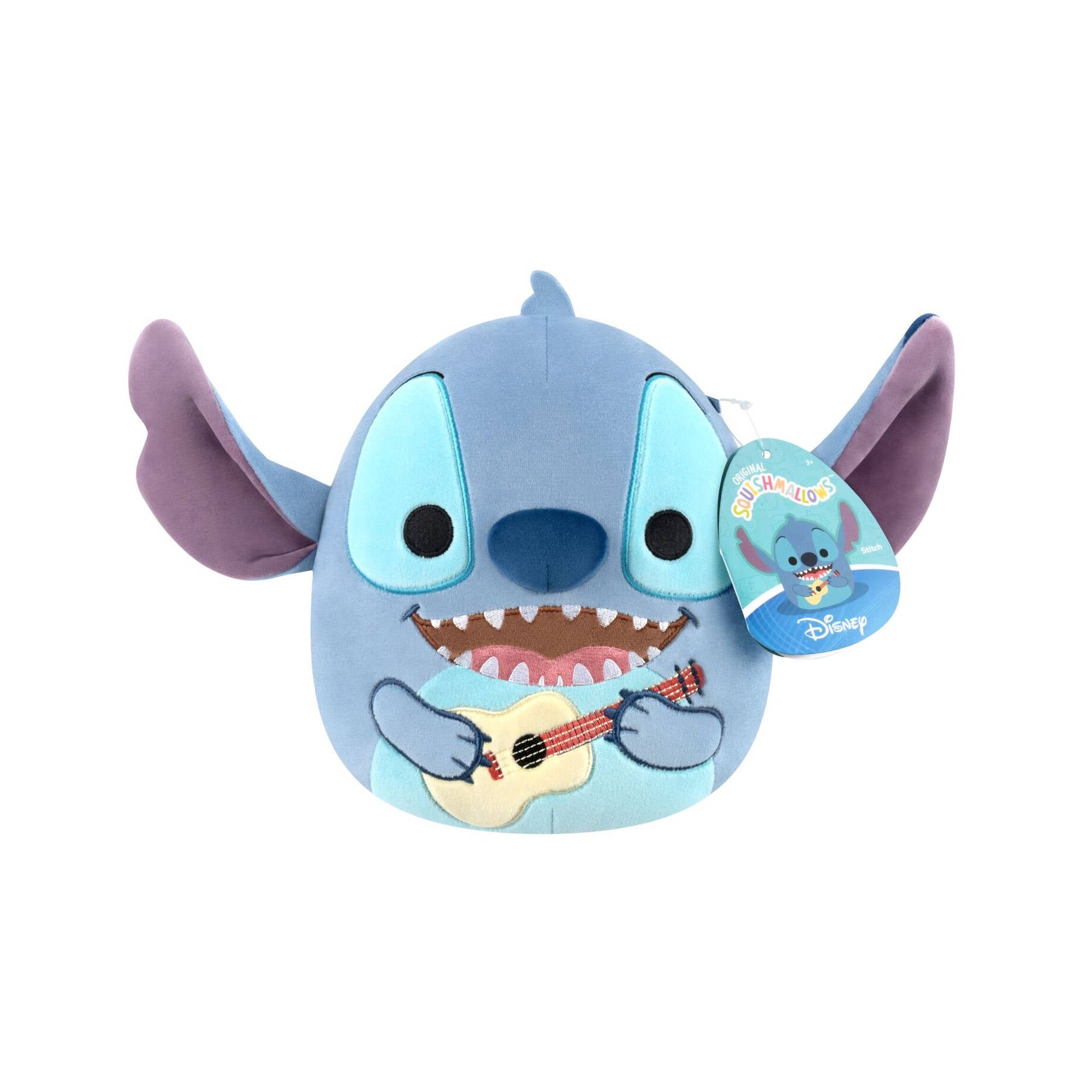 Squishmallows 8 Inch Disney Stitch With Guitar Plush - Toyworld NZ