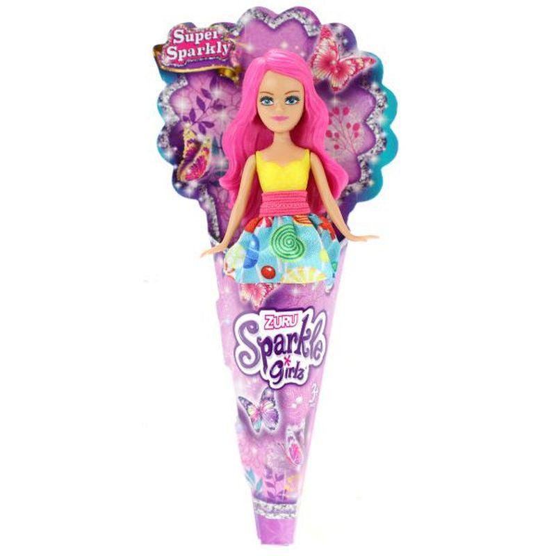 ZURU Sparkle Girlz 4 Inch (10cm) Mini Cone Dolls Assorted Styles