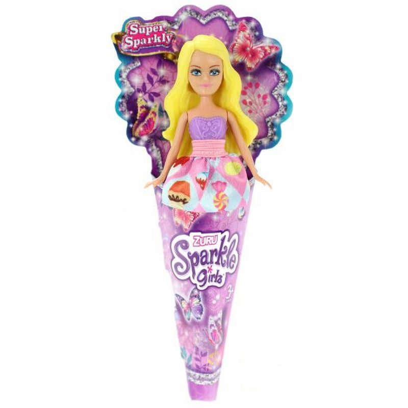ZURU Sparkle Girlz 4 Inch (10cm) Mini Cone Dolls Assorted Styles