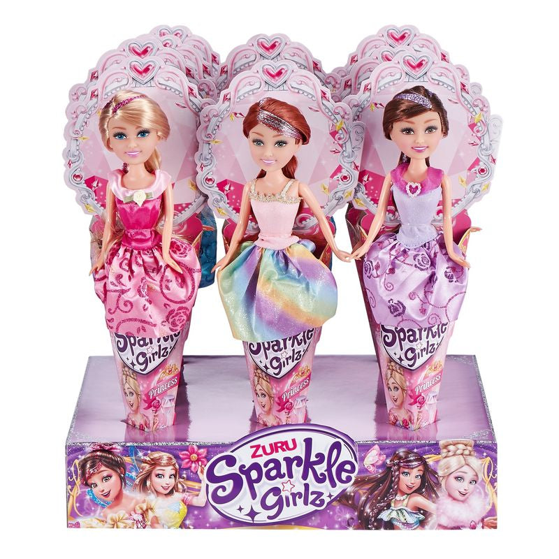 ZURU Sparkle Girlz Princess Cone Doll Assorted Styles - Toyworld NZ