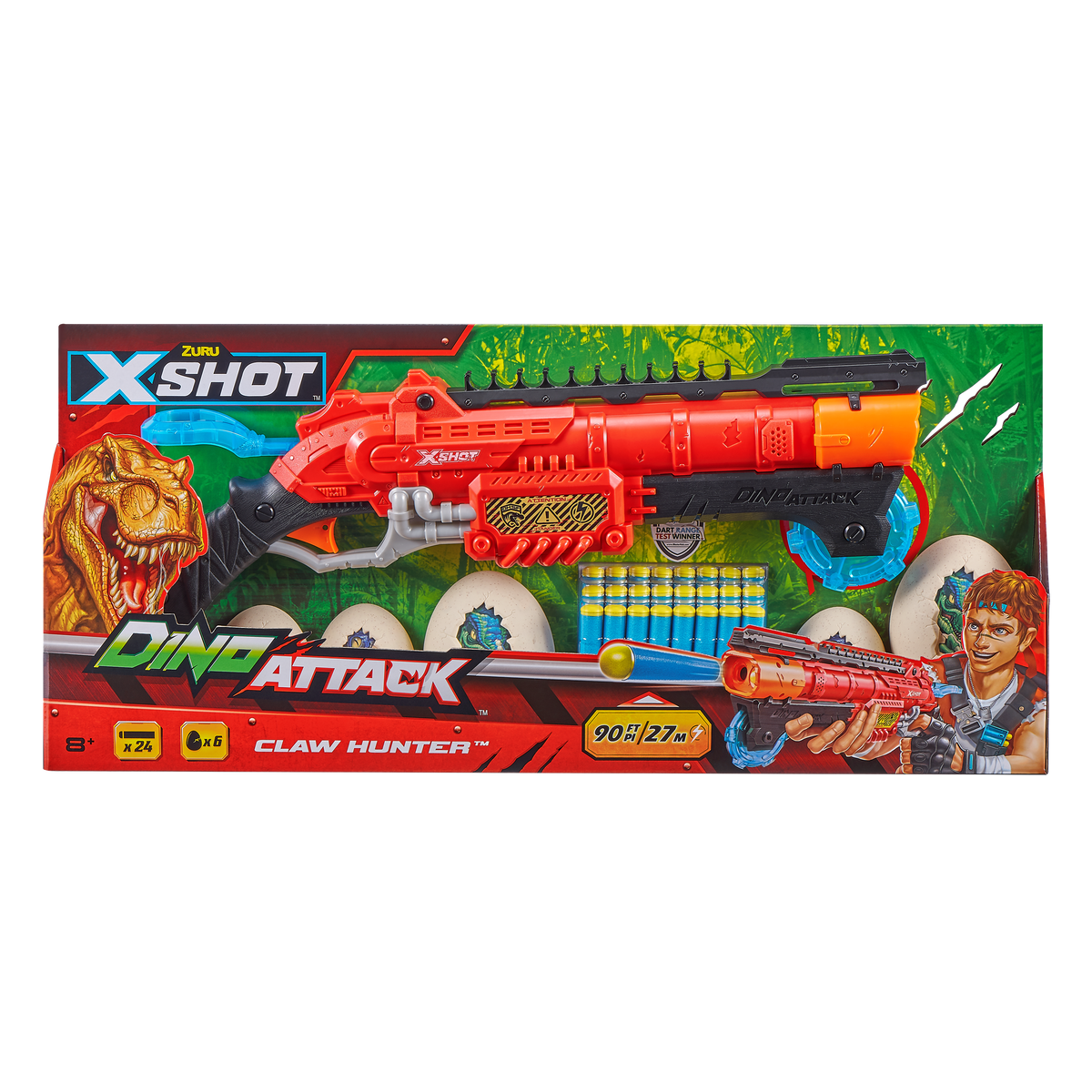 ZURU XSHOT Dino Attack Claw Hunter Dart Blaster - Toyworld NZ