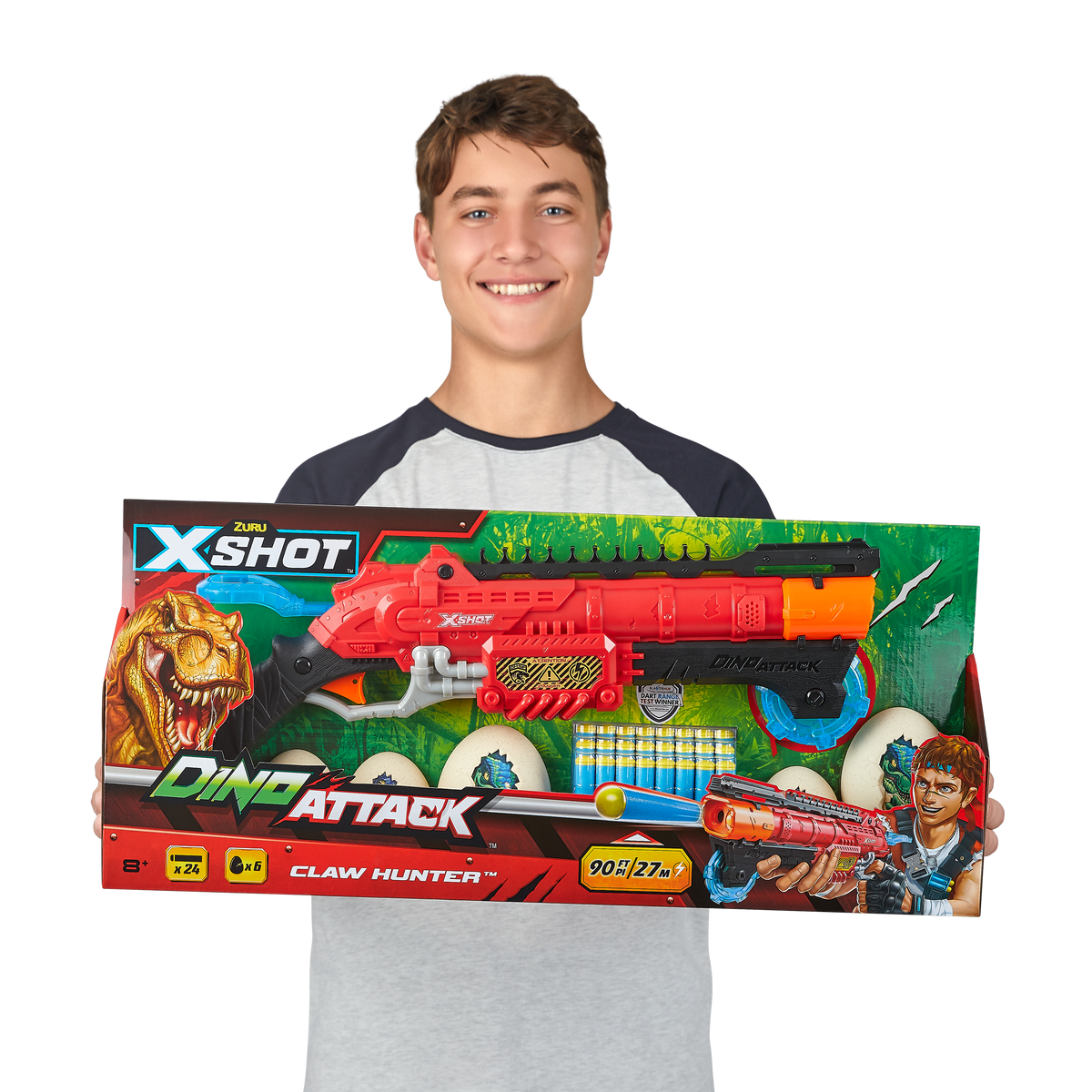 ZURU XSHOT Dino Attack Claw Hunter Dart Blaster - Toyworld NZ