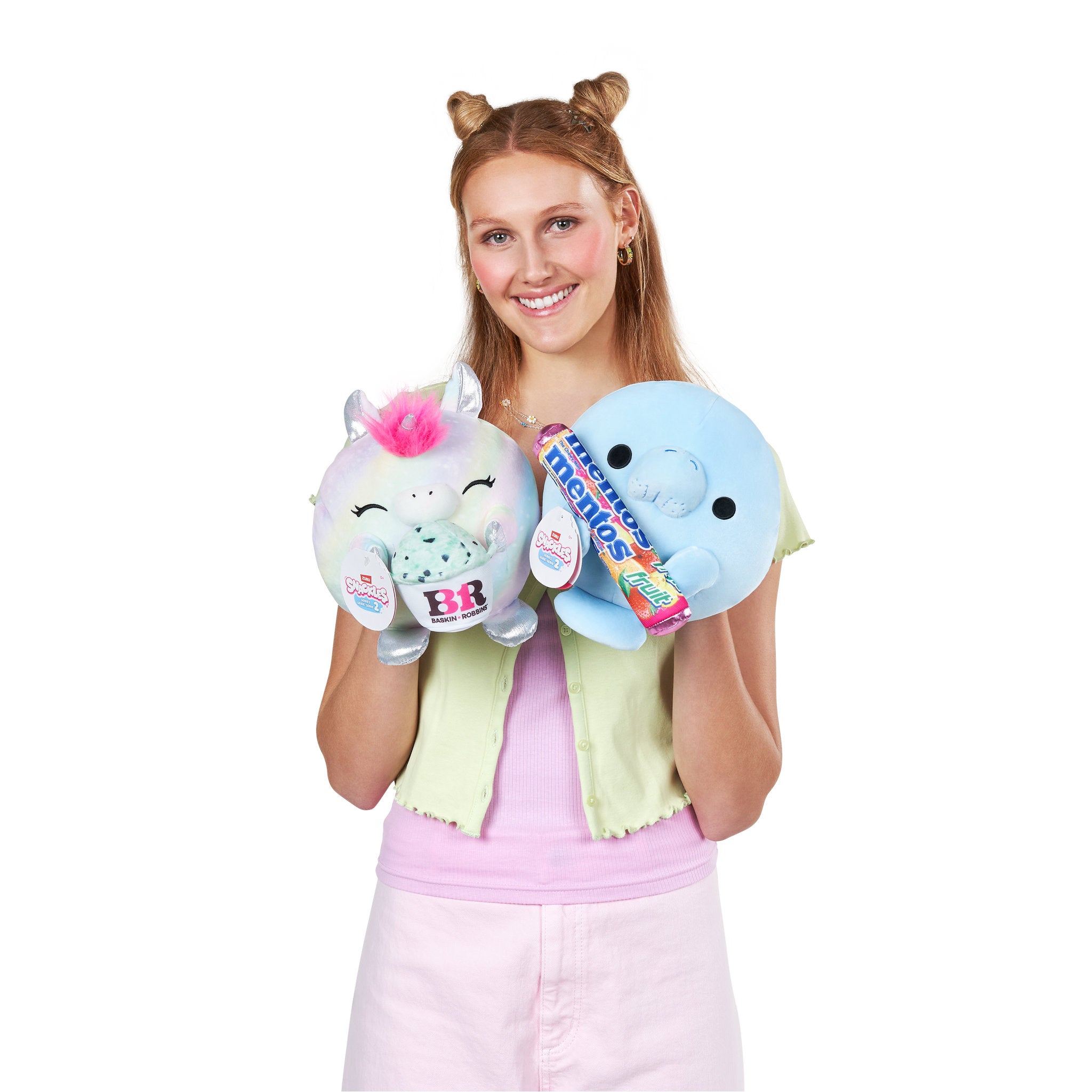 ZURU Snackles 8 Inch Series 2 Plush - Unicorn & Baskin Robin