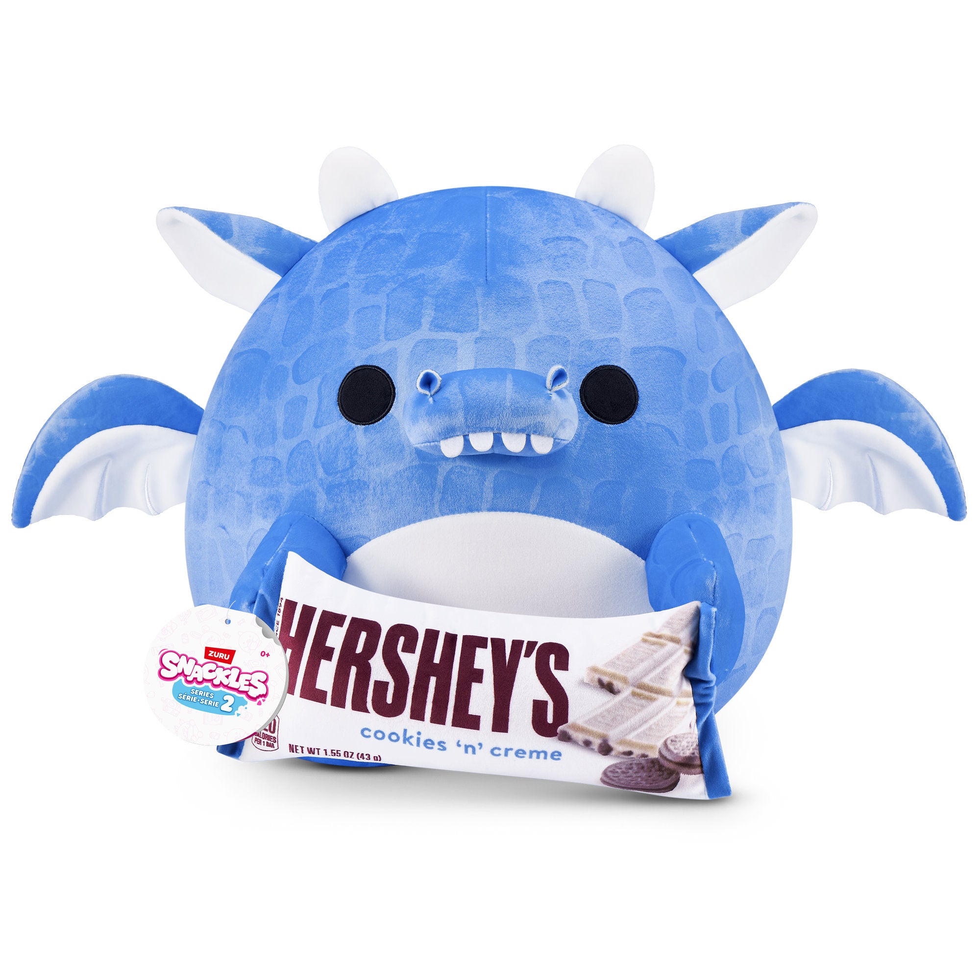 ZURU Snackles 8 Inch Series 2 Plush - Dragon & Hershey (Cookies n' Cream)