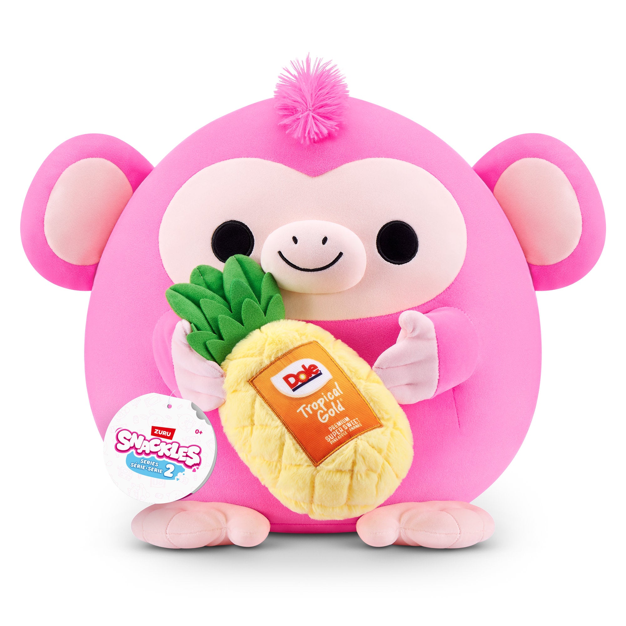 ZURU Snackles 8 Inch Series 2 Plush - Monkey & Dole (Pineapple)