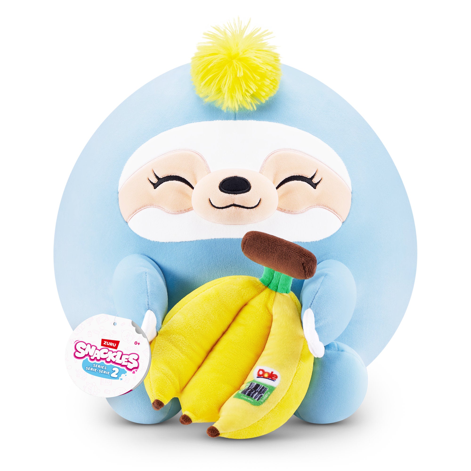 ZURU Snackles 8 Inch Series 2 Plush - Sloth & Dole (Banana)