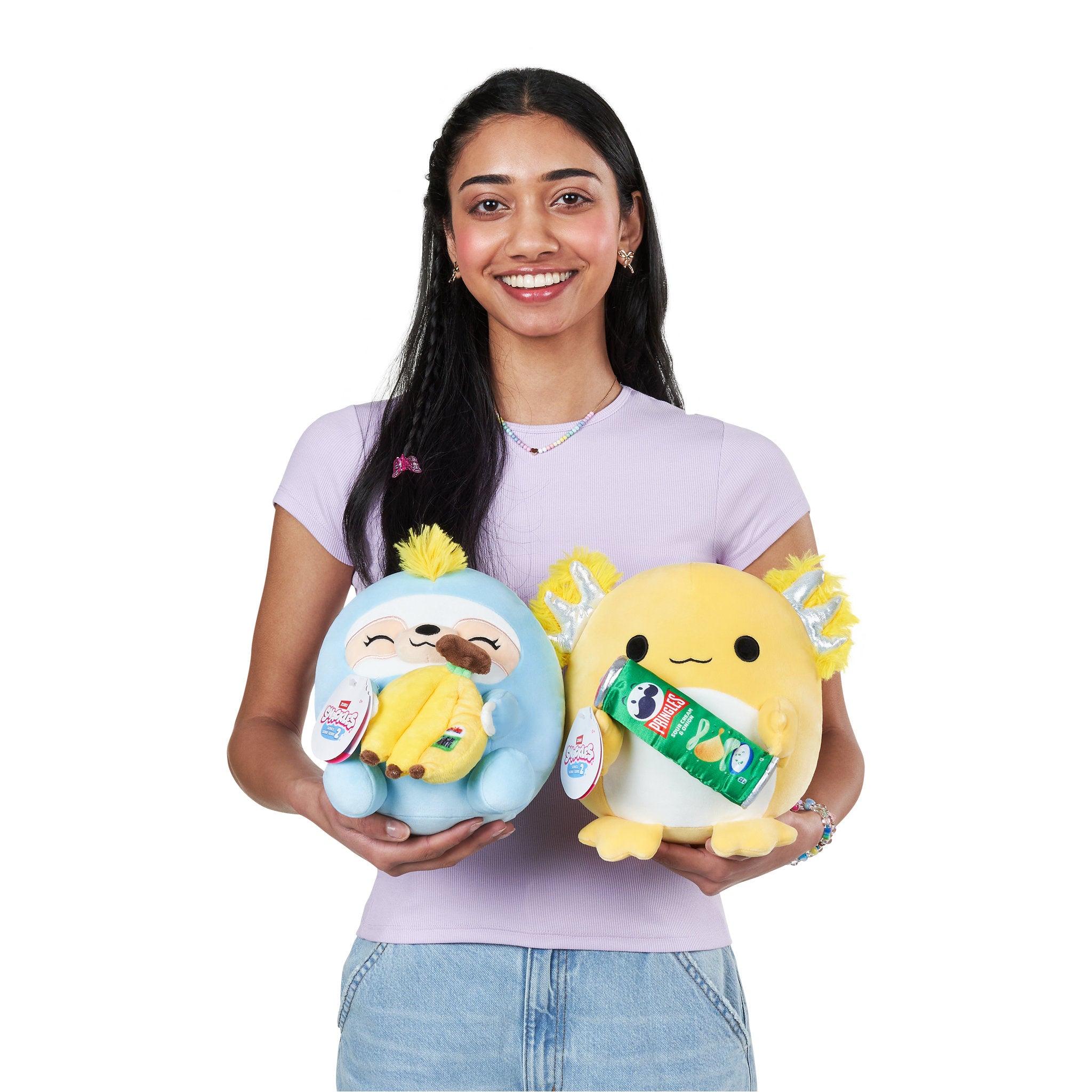 ZURU Snackles 8 Inch Series 2 Plush - Sloth & Dole (Banana)