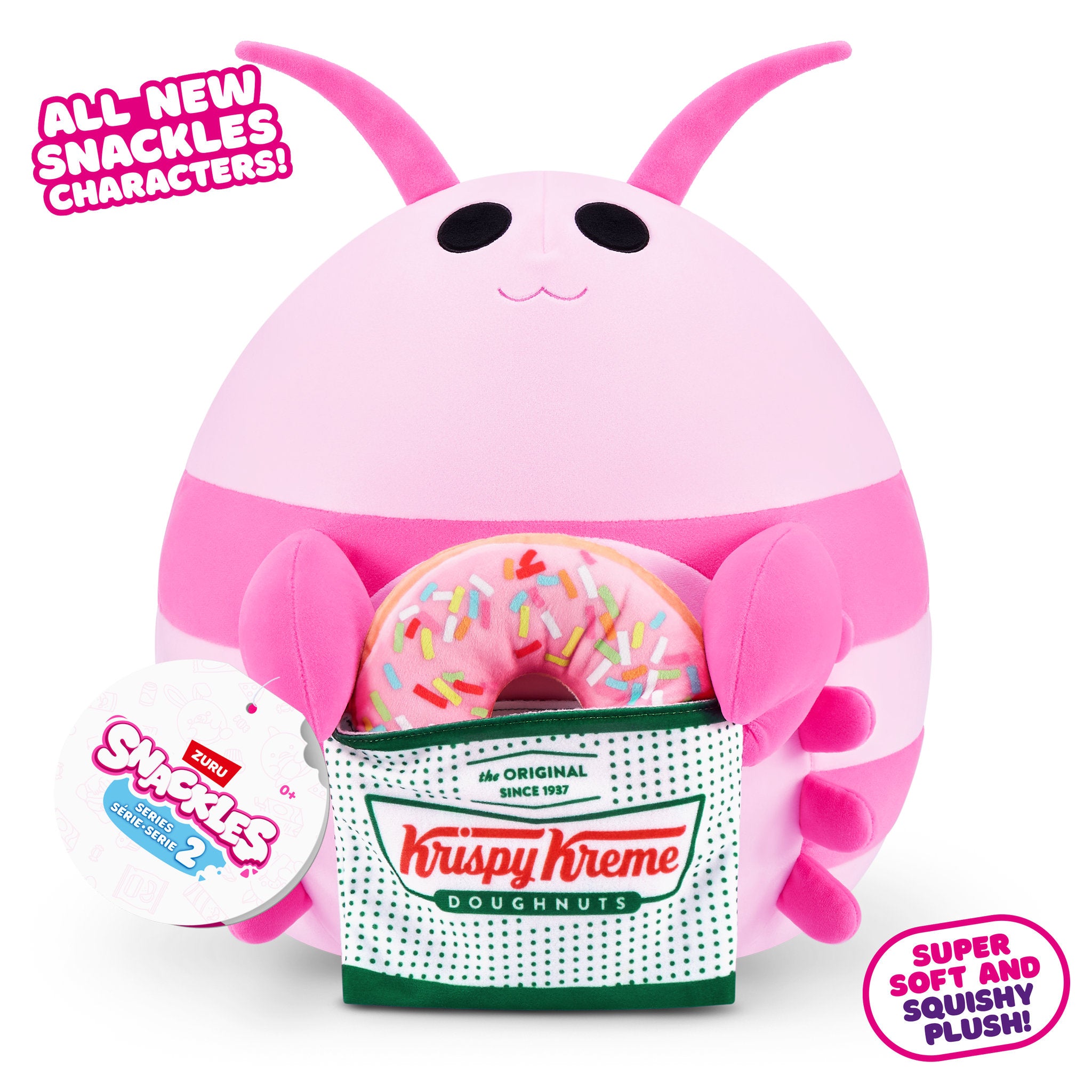 ZURU Snackles 8 Inch Series 2 Plush - Shrimp & Krispy Kreme
