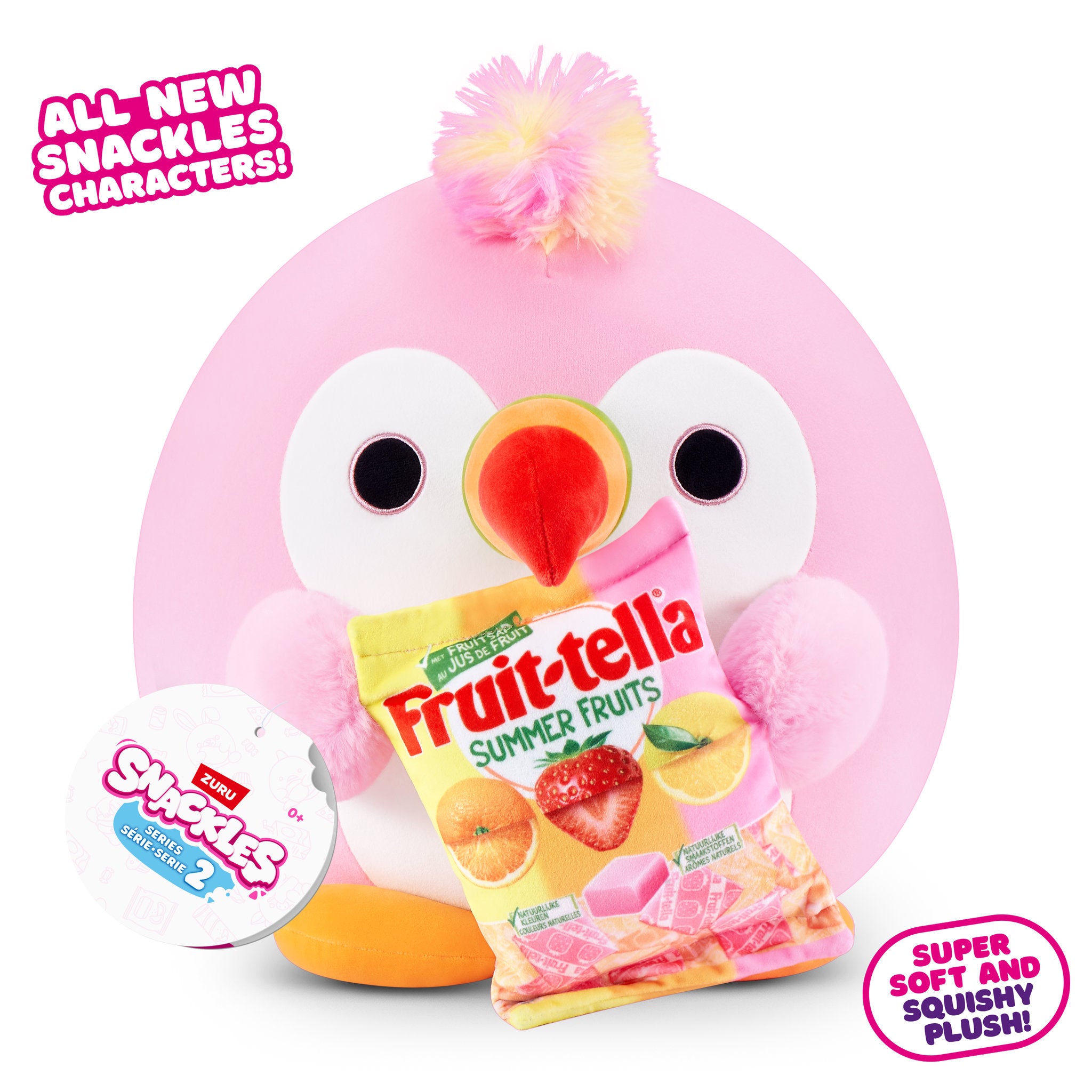 ZURU Snackles 8 Inch Series 2 Plush - Sally Tucan & Fruit-tella