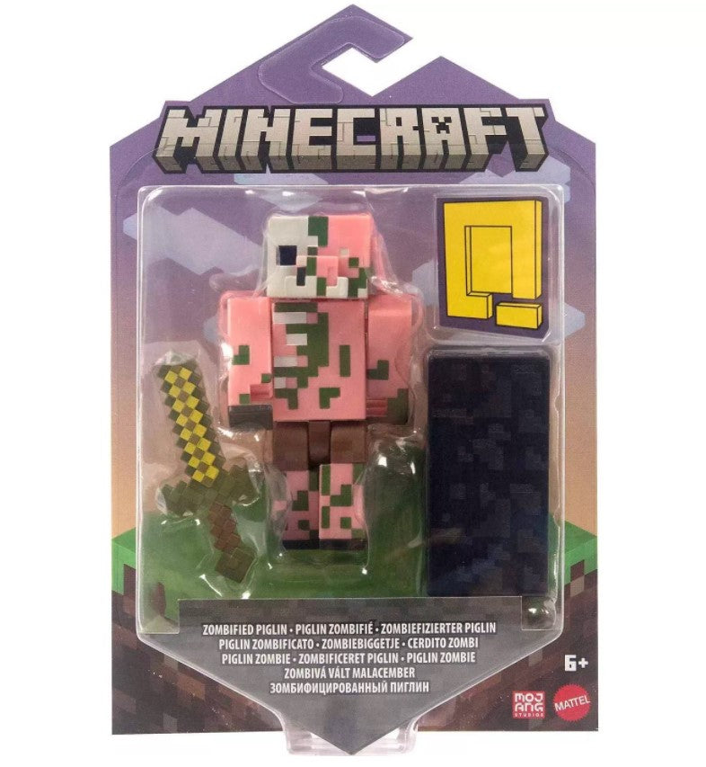 Minecraft Craft-A-Block Figure Build-A-Portal Zombified Piglin ...