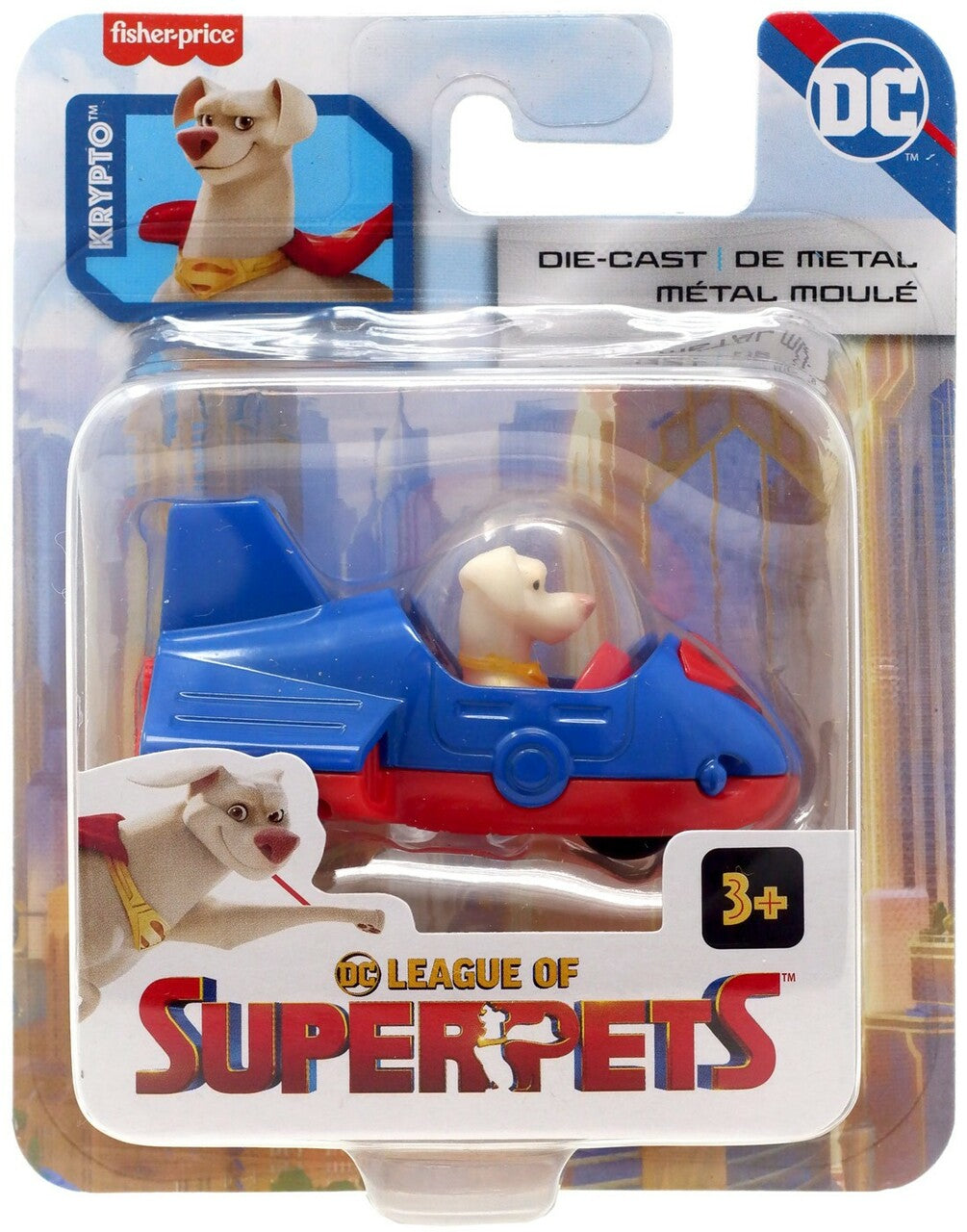 Fisher-Price DC League Of Super Pets Super Die Cast Vehicle Krypto