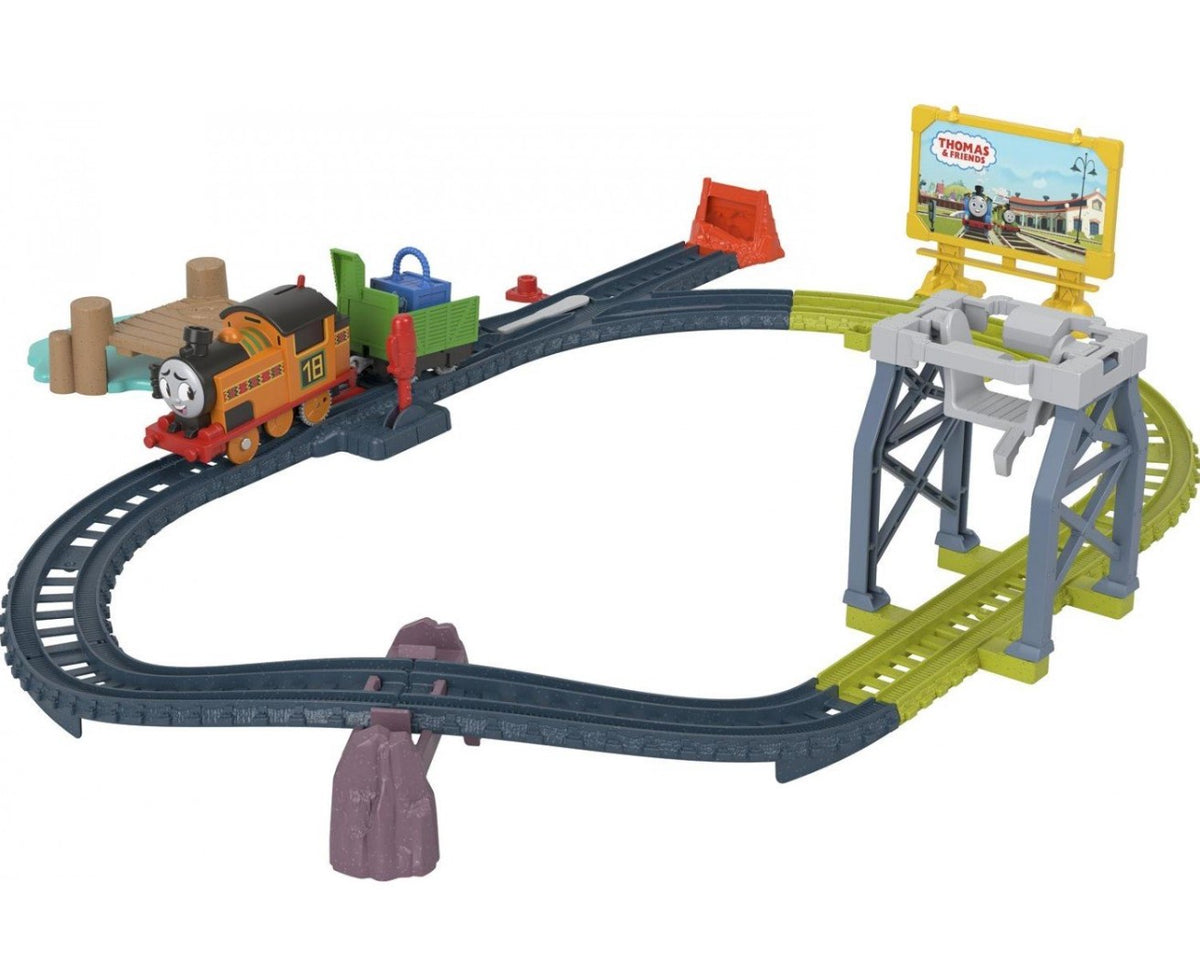 Fisher-Price Thomas & Friends Motorized Train and Track Set Nia Dockside Drop Off - Toyworld NZ