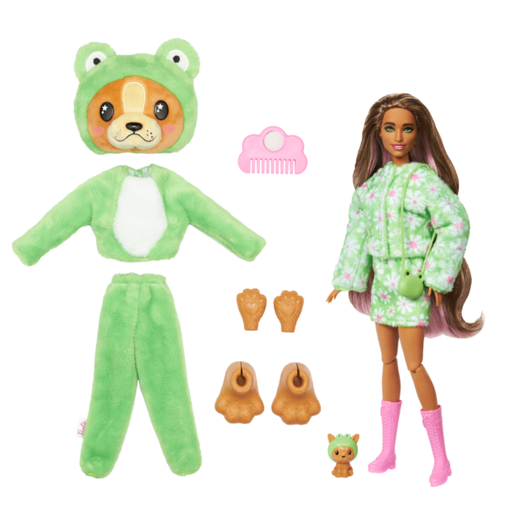 Barbie Cutie Reveal Doll Puppy As Frog