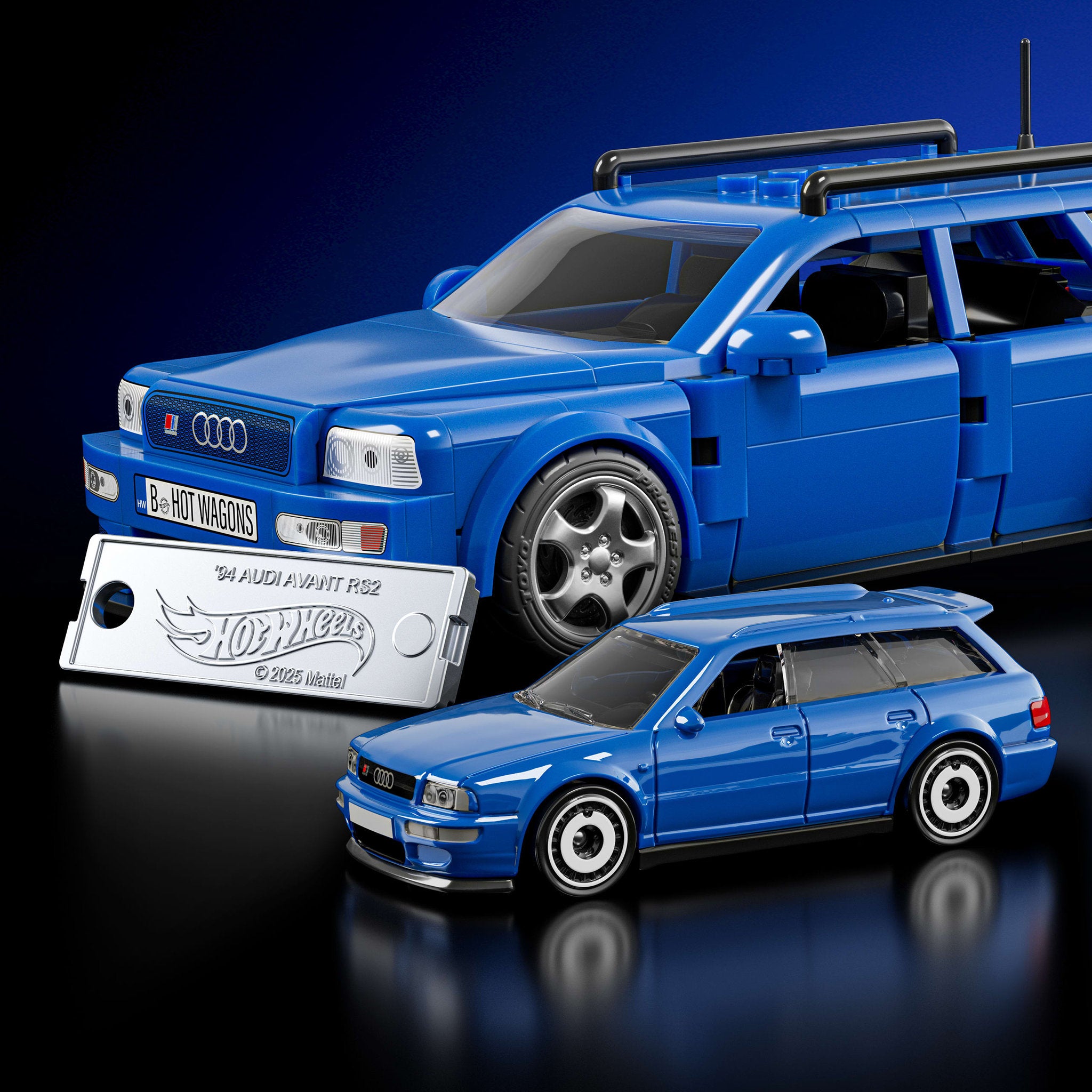 Mattel Brick Shop Hot Wheels Speed Audi Avant RS2 1994 Building Set