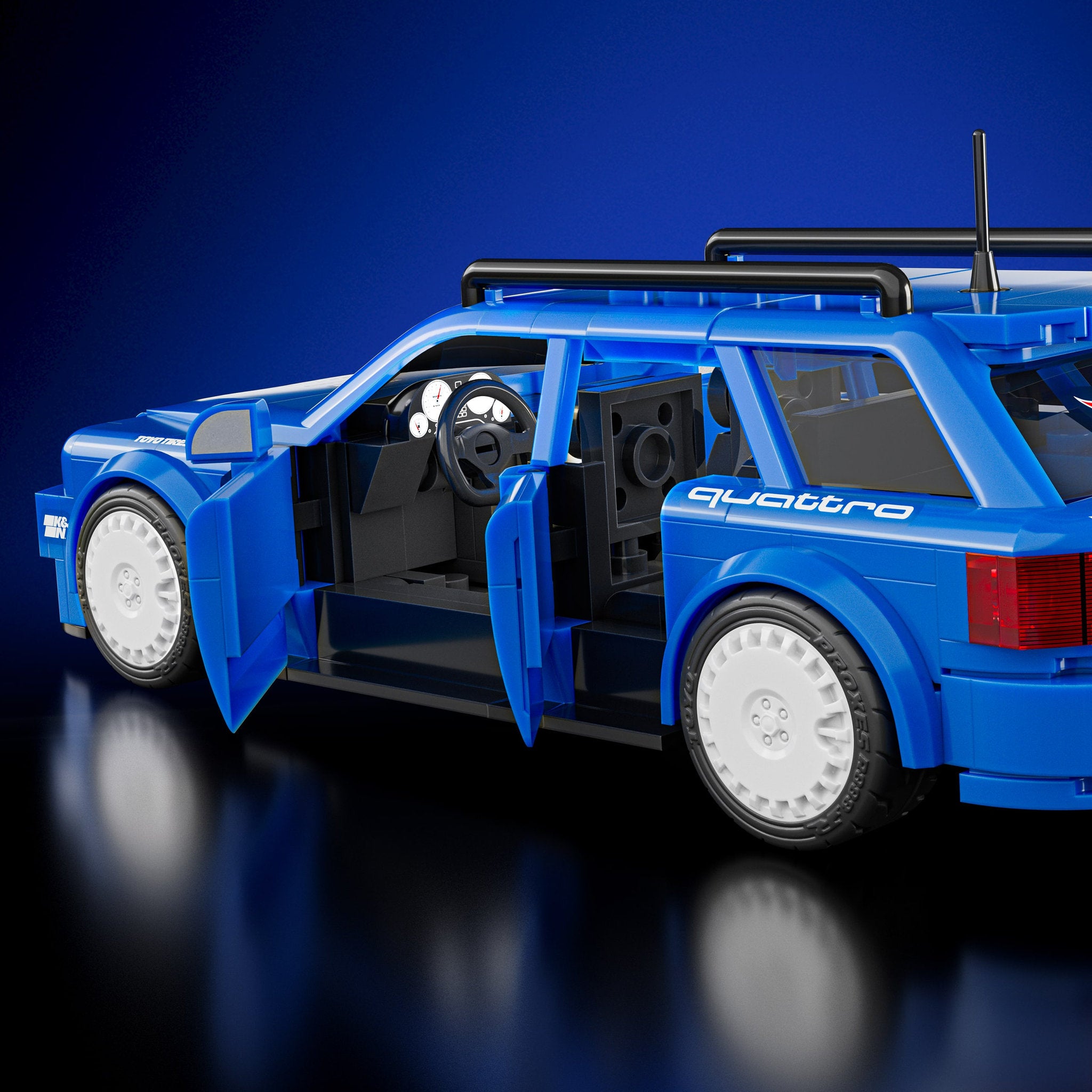 Mattel Brick Shop Hot Wheels Speed Audi Avant RS2 1994 Building Set
