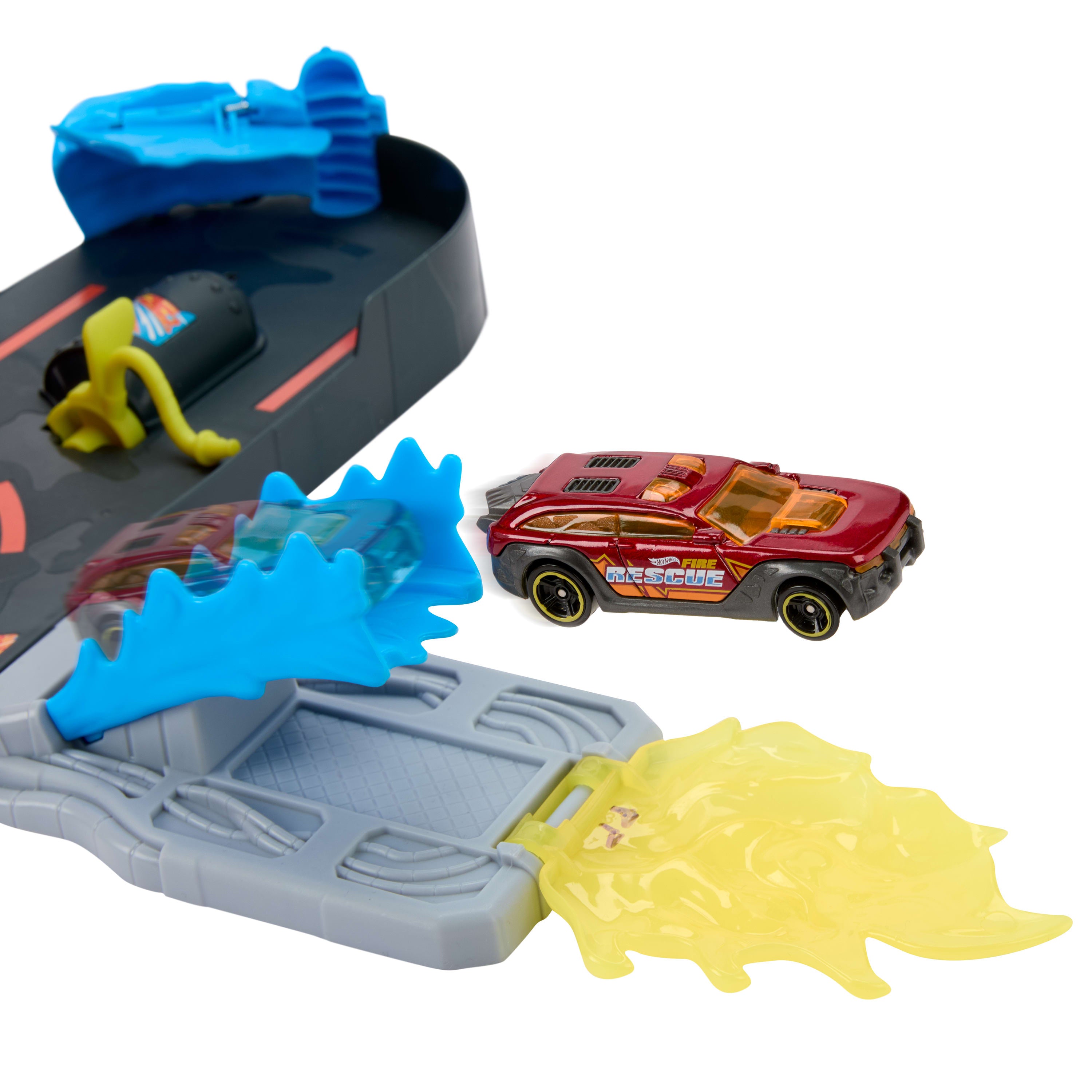 Hot Wheels City Super Fire Station Rescue Gravity Drop Playset