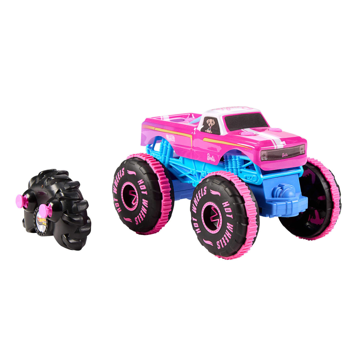 Hot Wheels 1:24 Monster Trucks Barbie RC Truck