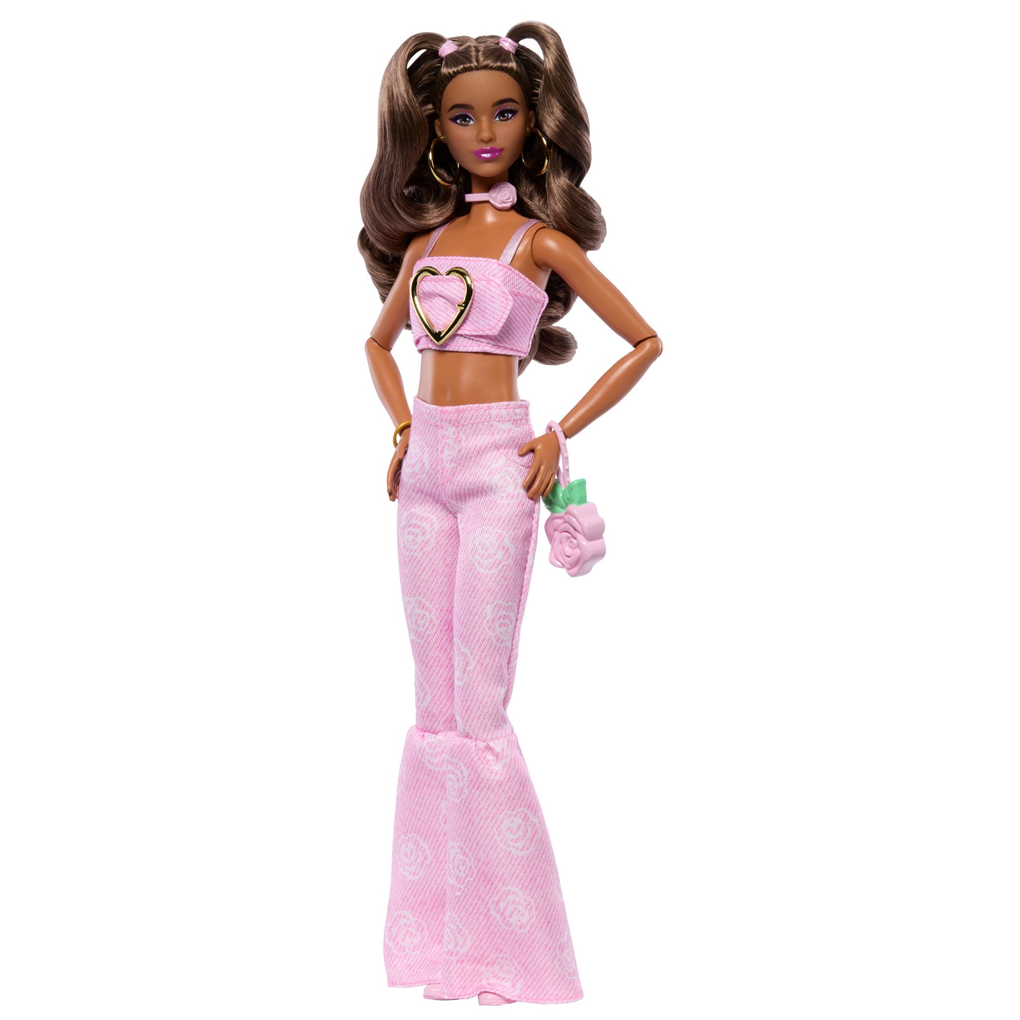 Barbie Deluxe Style Doll 12 - Pink Top & Flare Jeans - Toyworld NZ