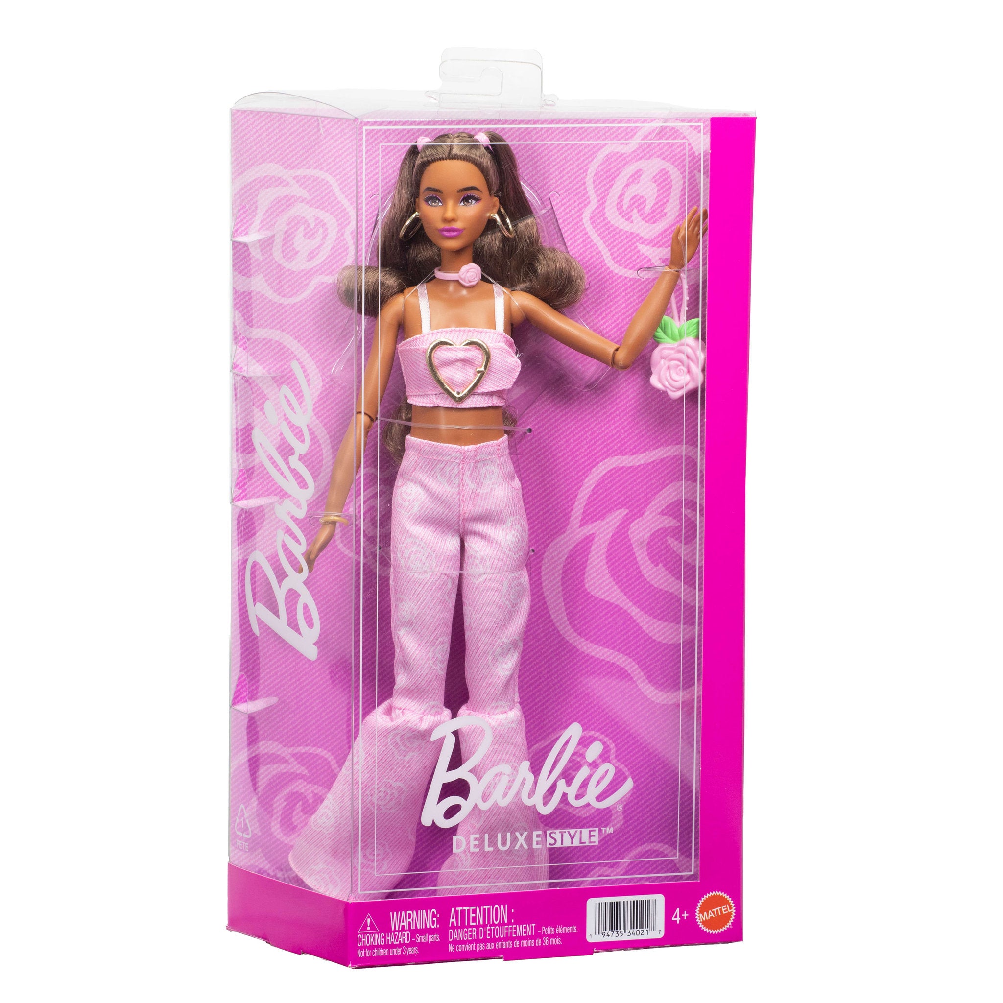Barbie Deluxe Style Doll 12 - Pink Top & Flare Jeans - Toyworld NZ