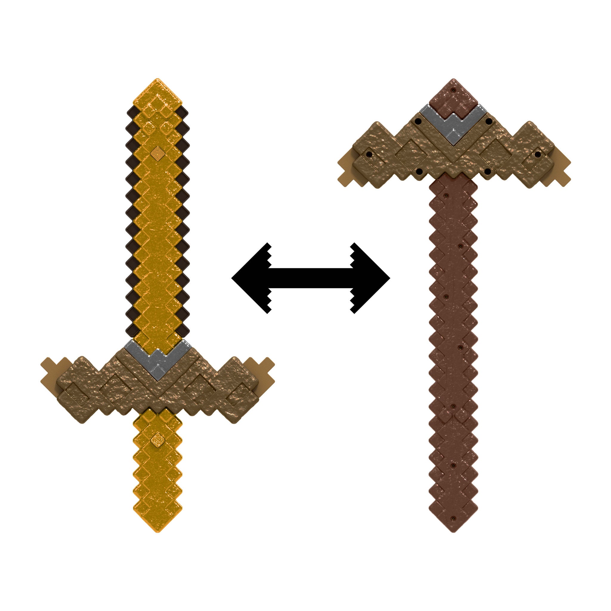 Minecraft Click and Switch Sword and Pickaxe