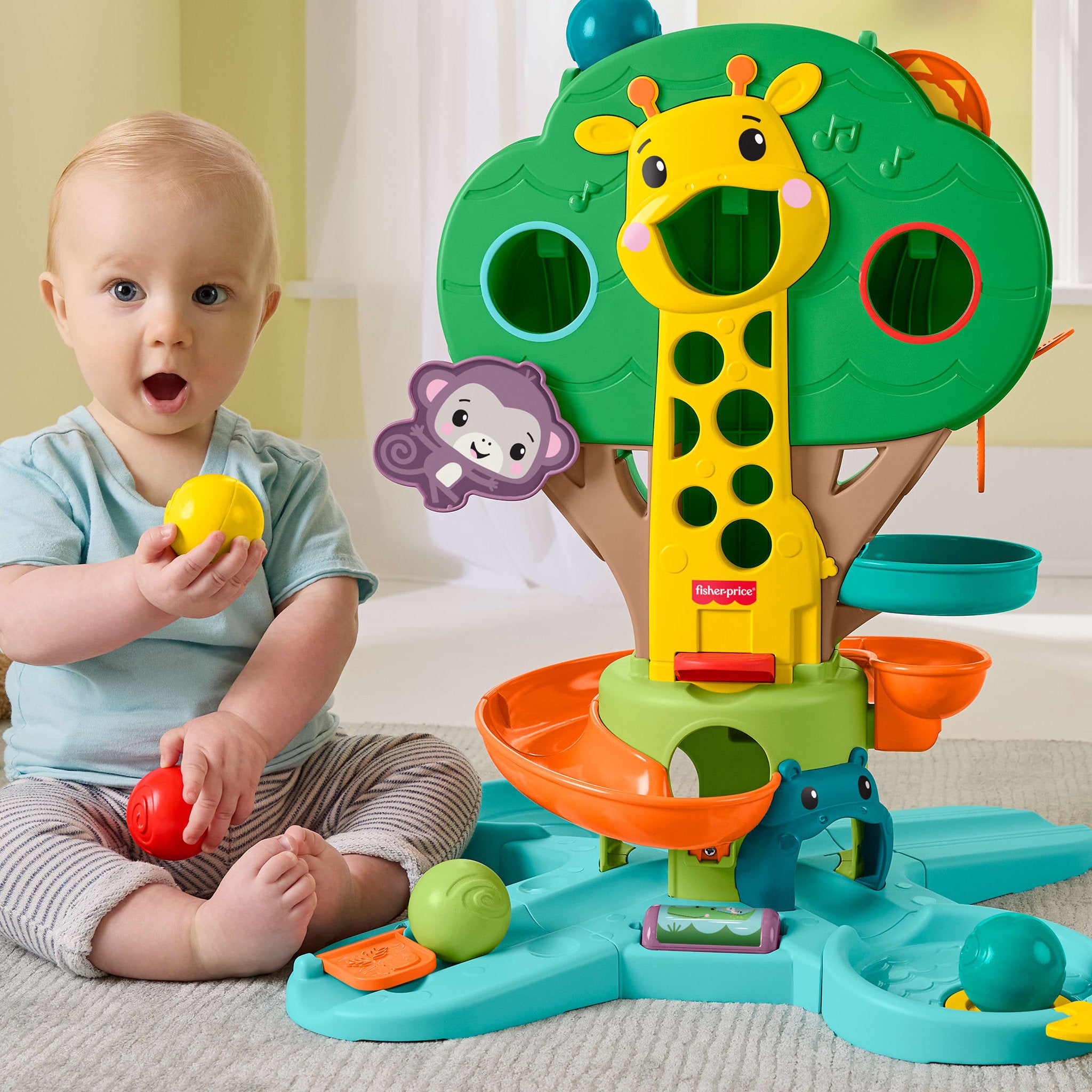 Fisher-Price Sit To Stand Jungle Tree - Toyworld NZ