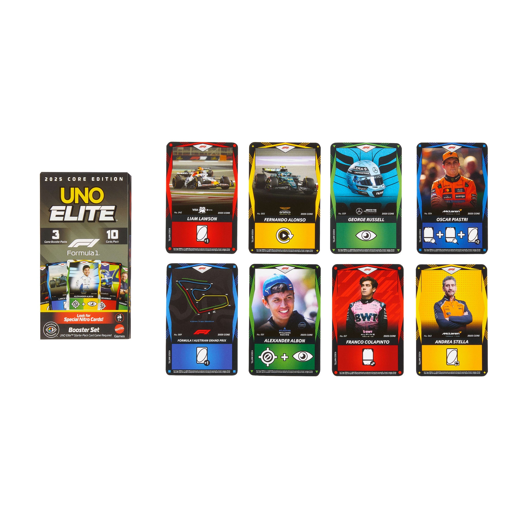 UNO Elite F1 2025 Core Edition Booster Pack