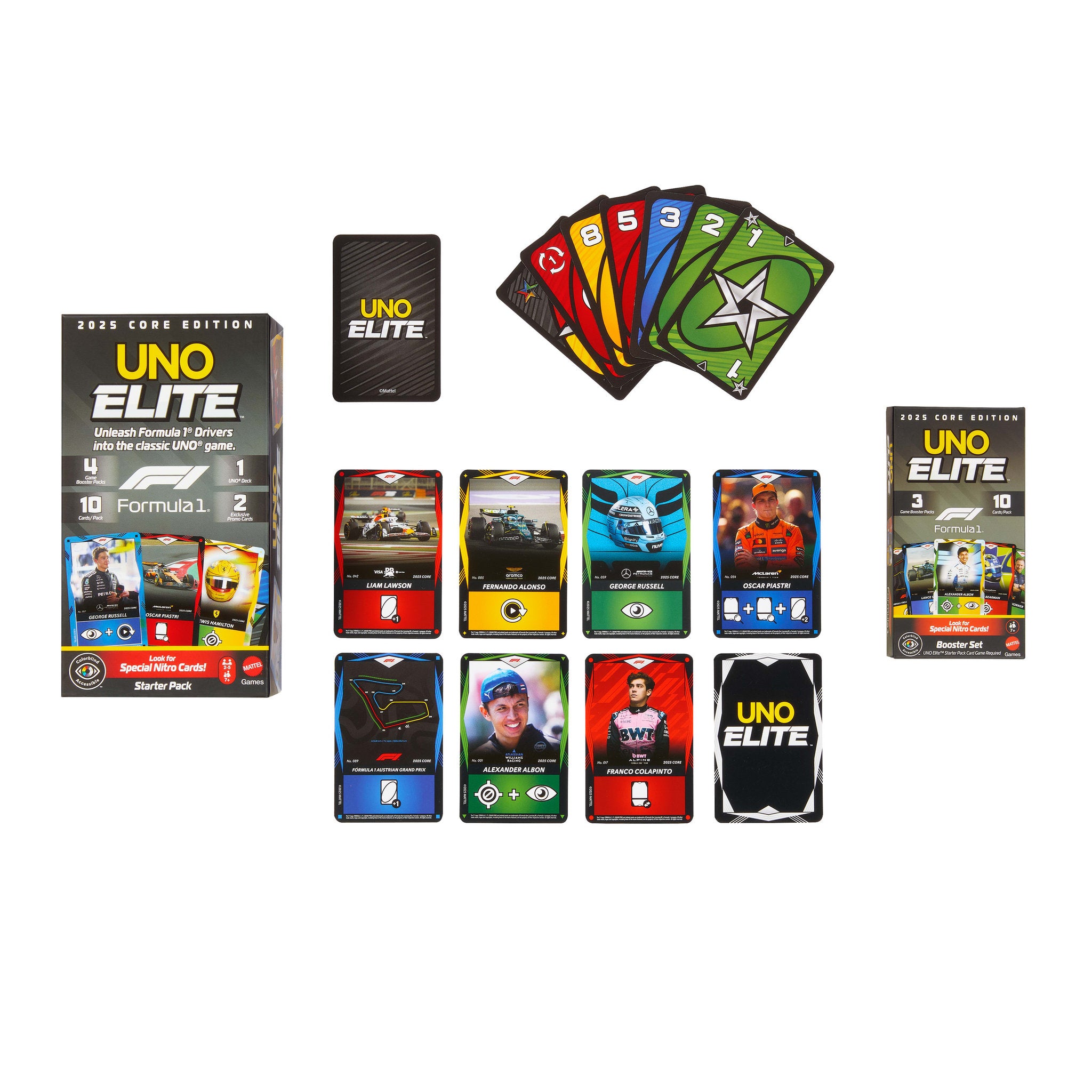 UNO Elite F1 2025 Core Edition Booster Pack
