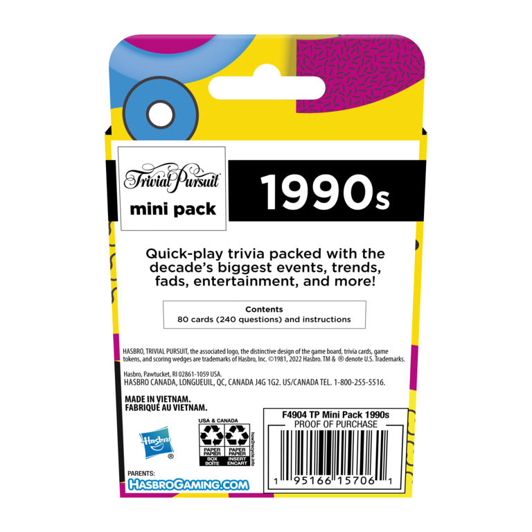Trivial Pursuit Mini Pack 1990s