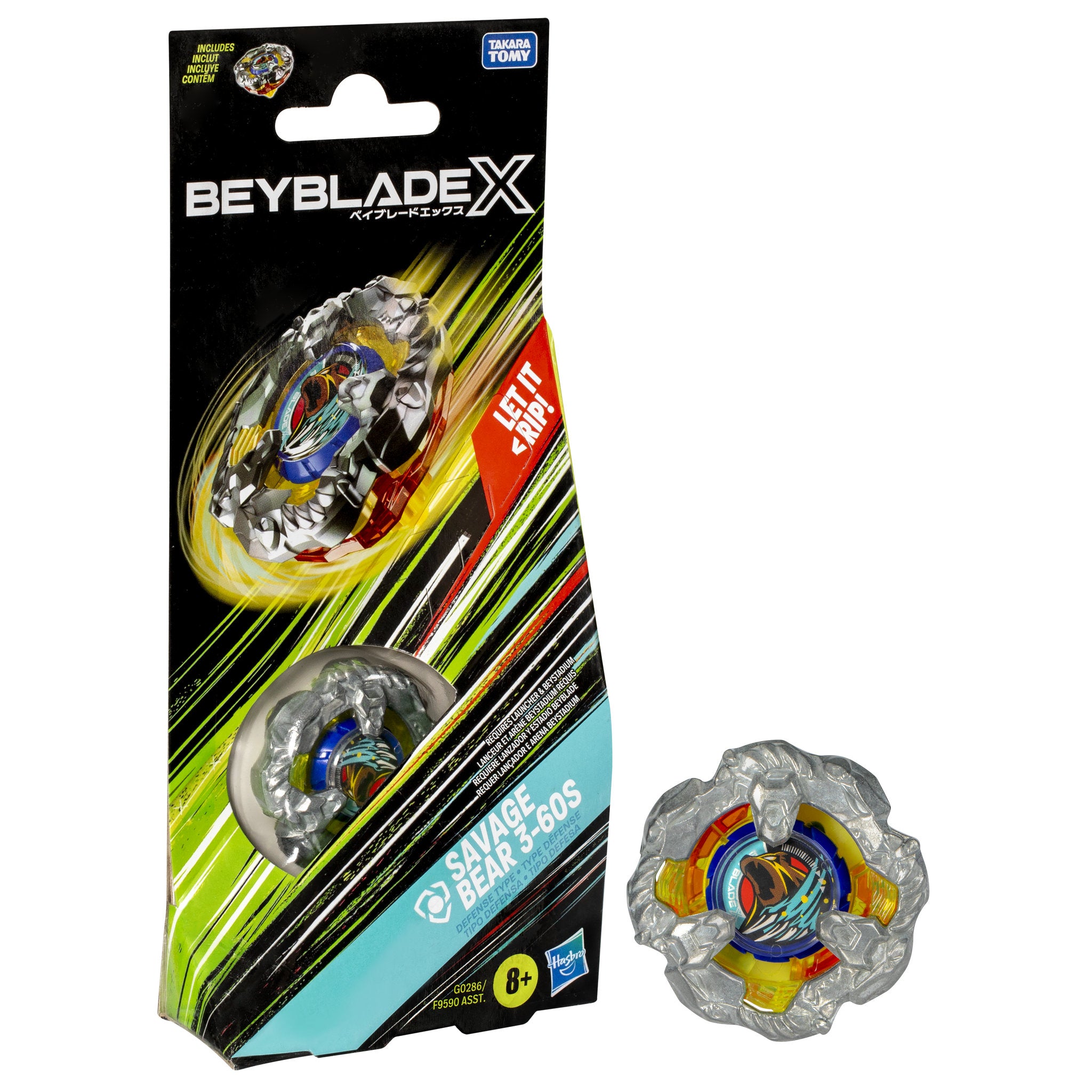 Beyblade X Savage Bear3-60S Booster Pack Set