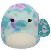 Squishmallows 7.5 Inch Plush Mitch Watercolor TieDye Platypus