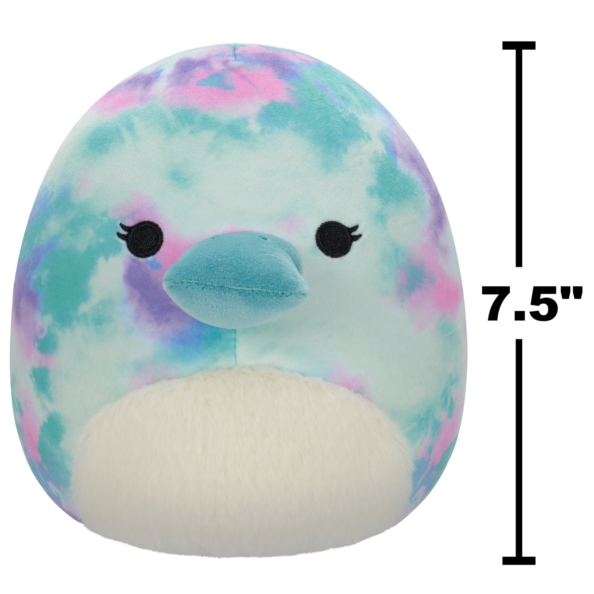 Squishmallows 7.5 Inch Plush Mitch Watercolor TieDye Platypus