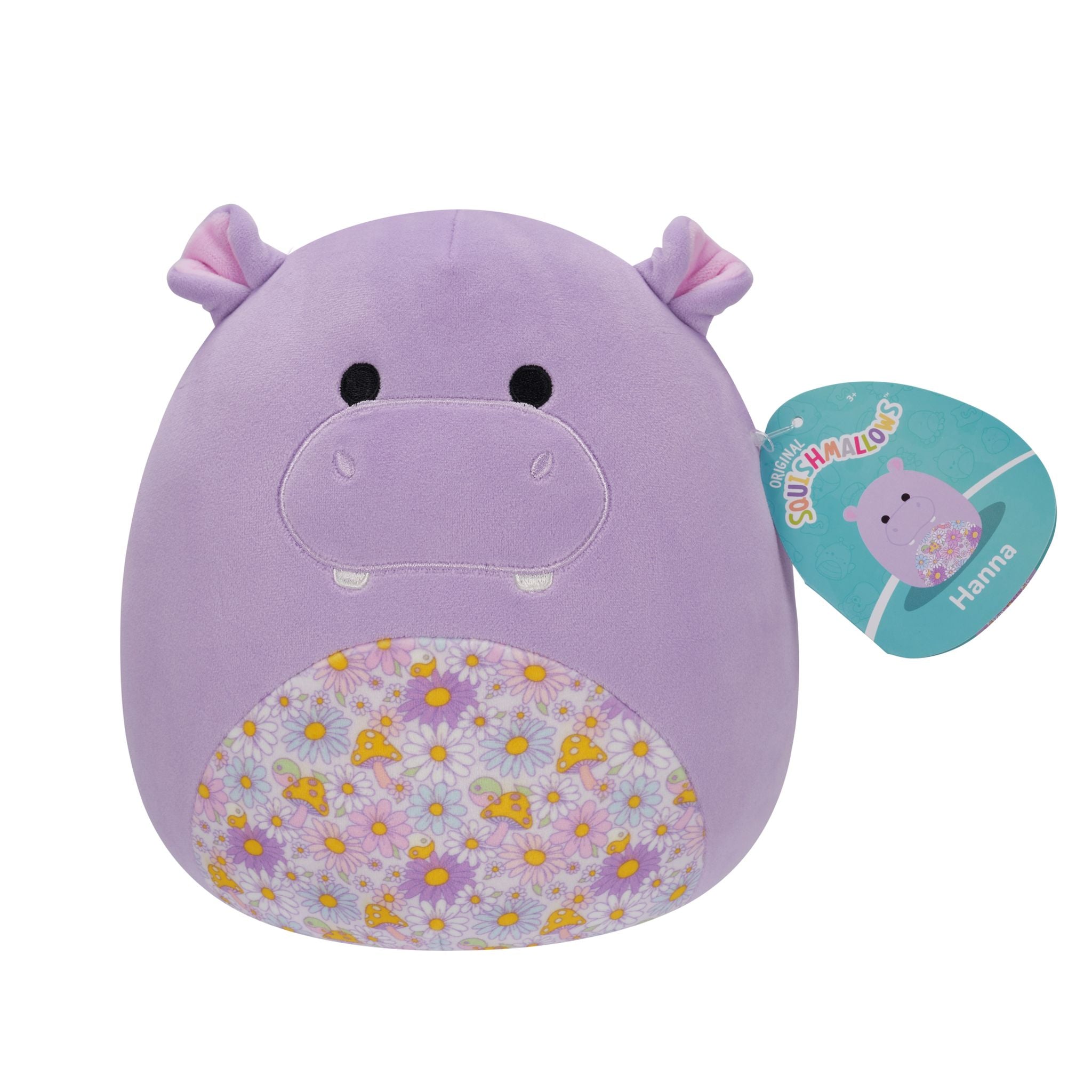 Squishmallows 7.5 Inch Plush Hanna Purple Hippo
