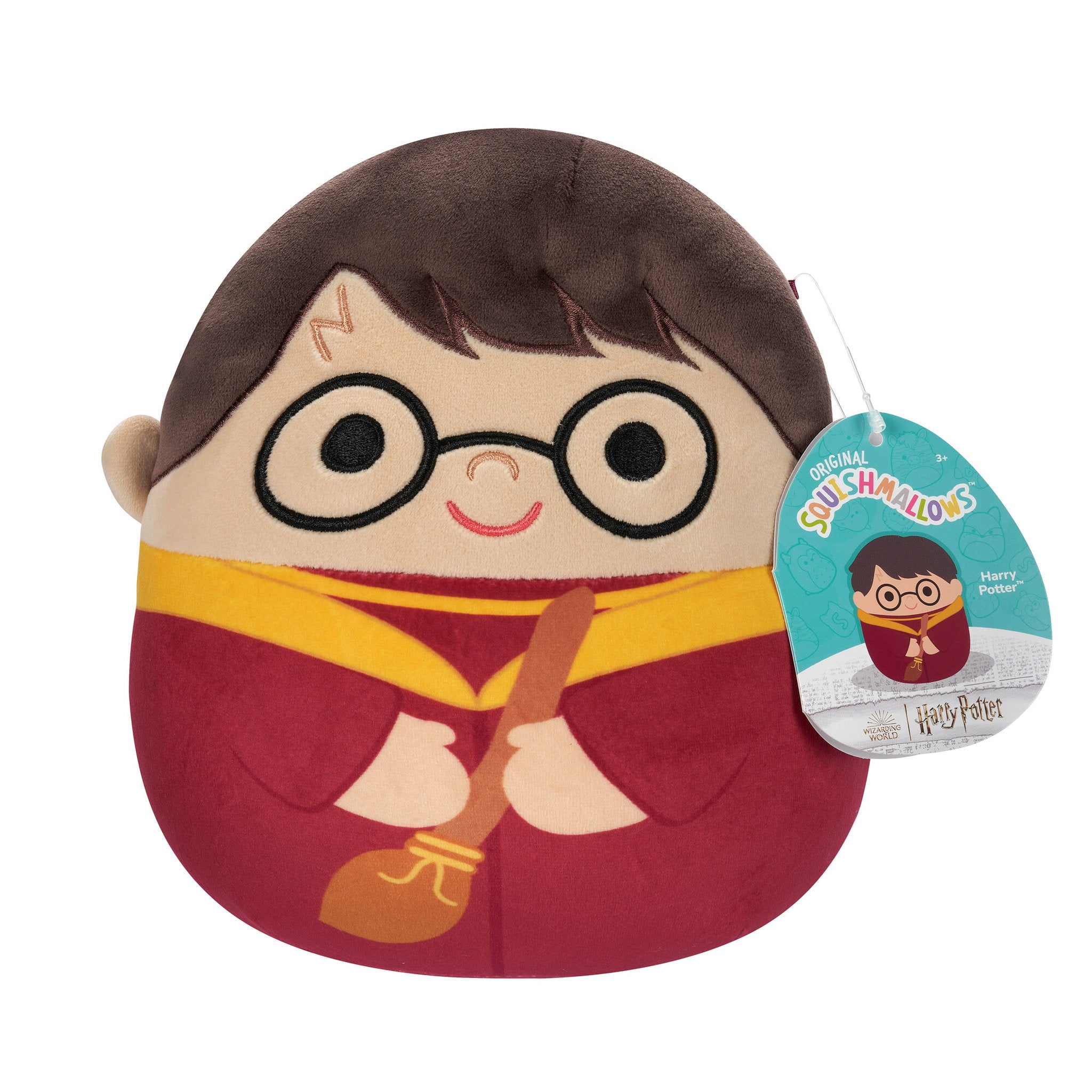 Squishmallows Harry Potter 8 Inch Plush - Harry Potter in Quidditch Robe