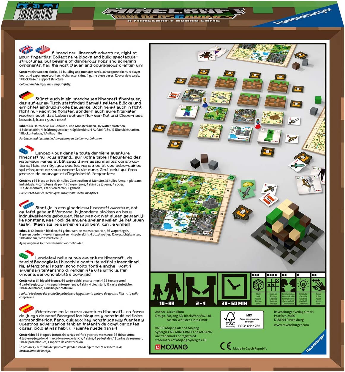 Ravensburger Minecraft Builders & Biomes Board Game - Toyworld NZ