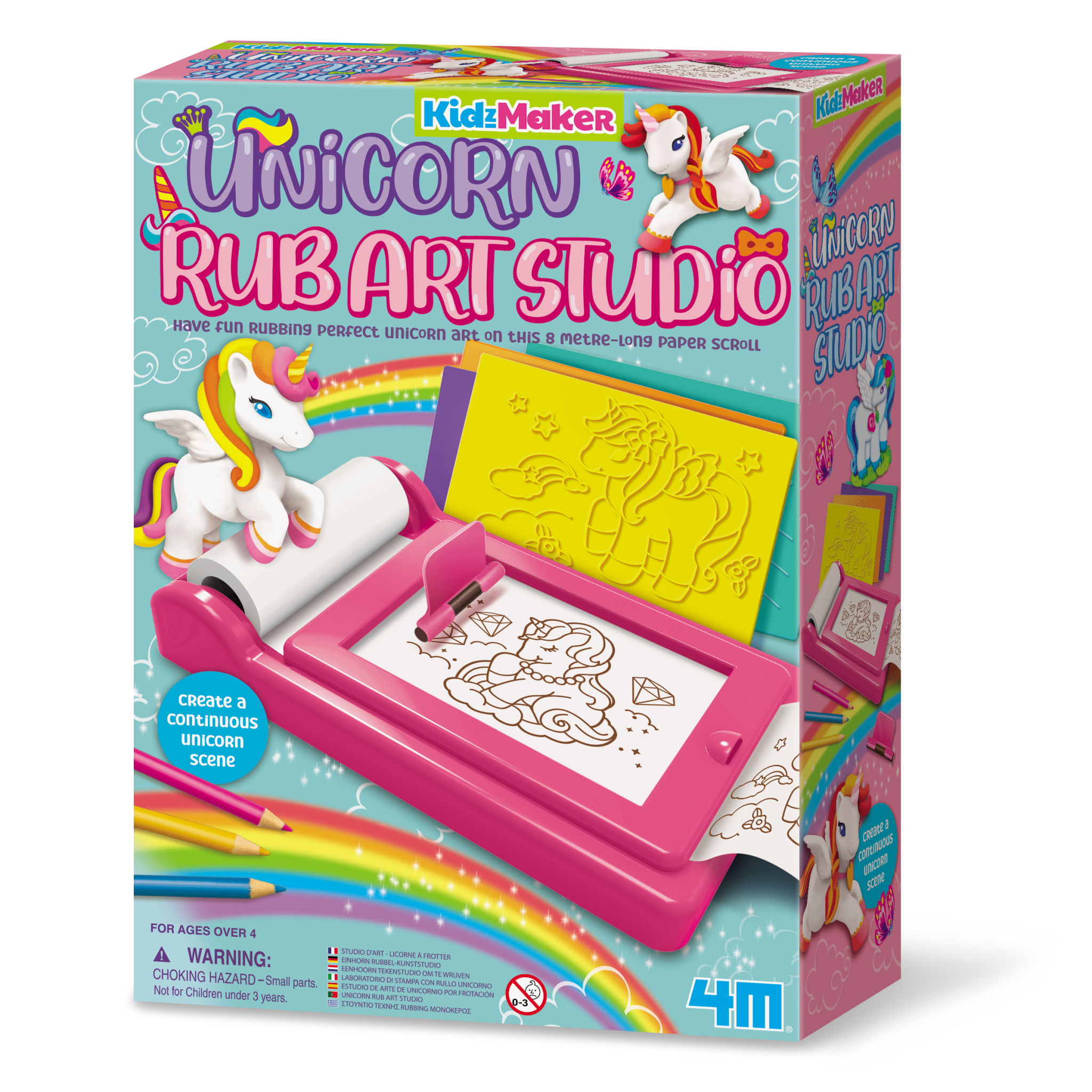 4M KidzMaker - Unicorn Rub Art Studio