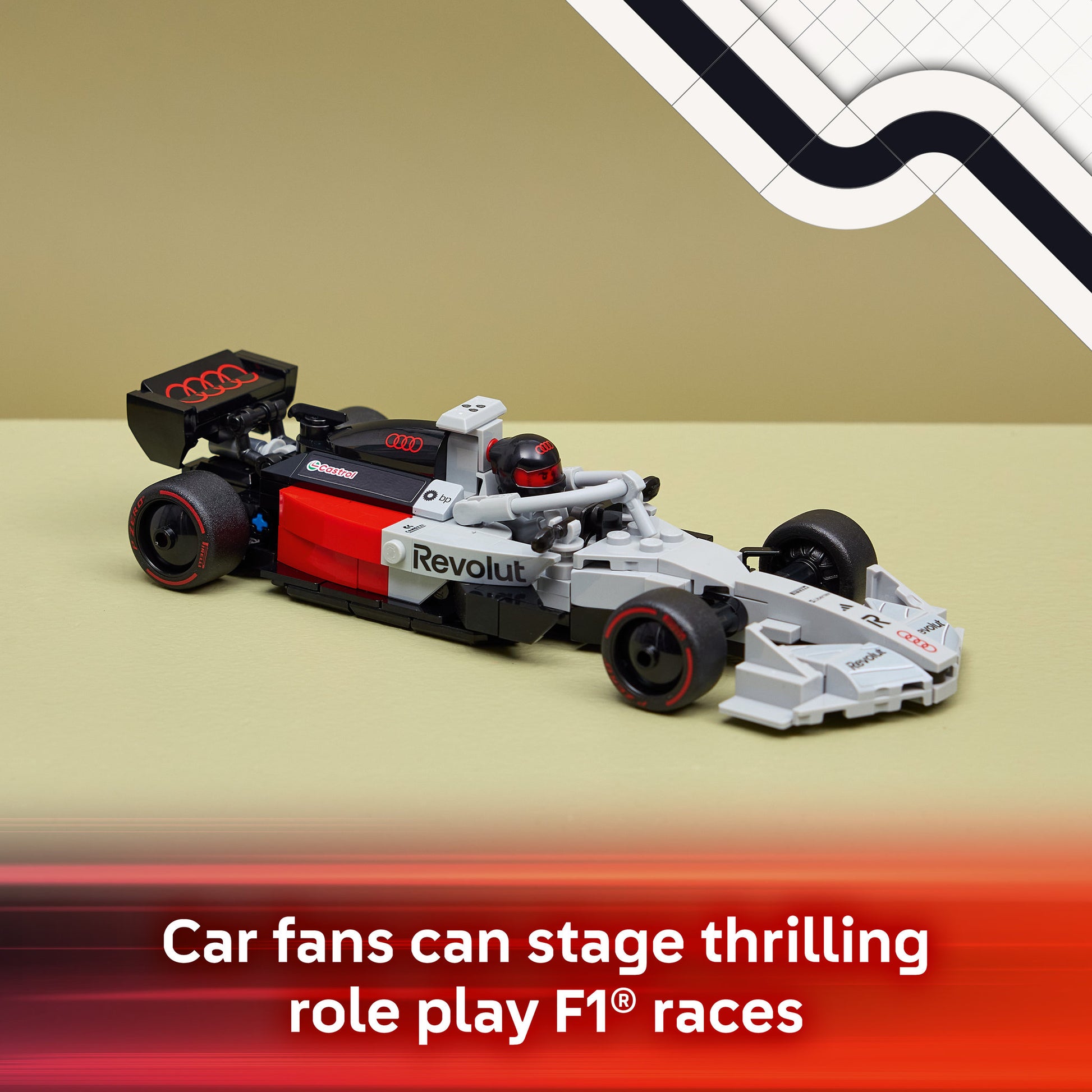 LEGO 77259 Speed Champions Audi Revolut F1 Team R26 Race Car - Toyworld NZ