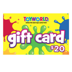 $20.00 TOYWORLD GIFT CARD