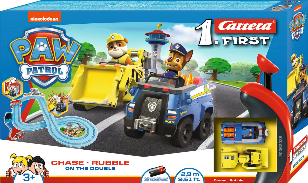 Carrera First PAW Patrol On The Double Slot Car Set - Toyworld NZ