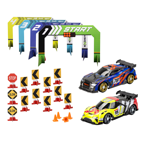 Silverlit Exost Build 2 Drive Duo Pack Race Set - Toyworld NZ