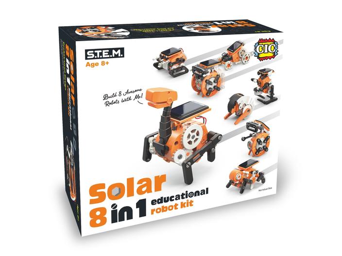 SOLAR 8-IN-1 EDUCATIONAL ROBOT KIT