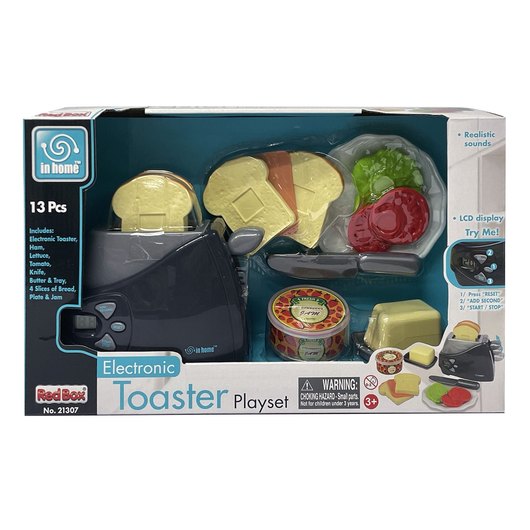 Red Box In Home Electronic Toaster Playset