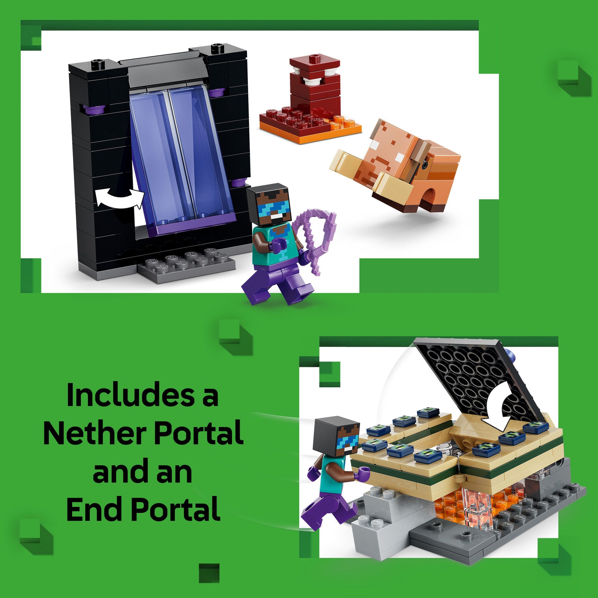 LEGO 21584 Minecraft Nether & End Portal Journey