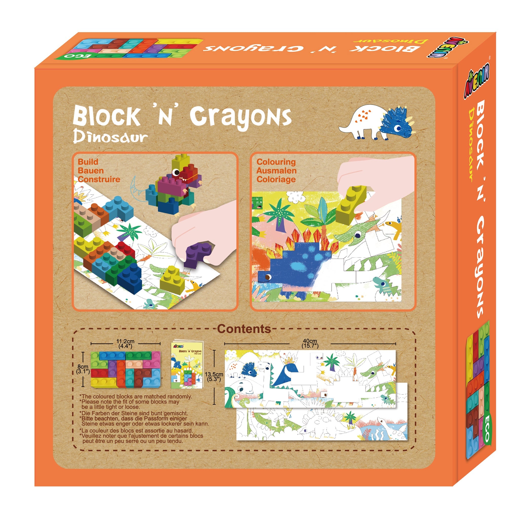 Avenir Blocks 'N' Crayons Dinosaur