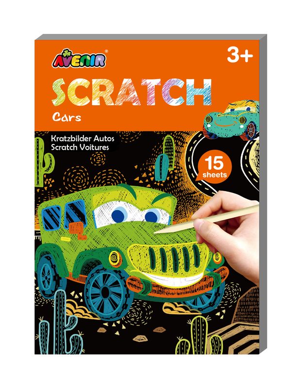 Avenir - Mini Scratch Book - Cars