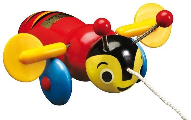 Boozy Bee Buzzy Bee & Friends Buzzy Bee Wooden Pull Along – Toyworld NZ