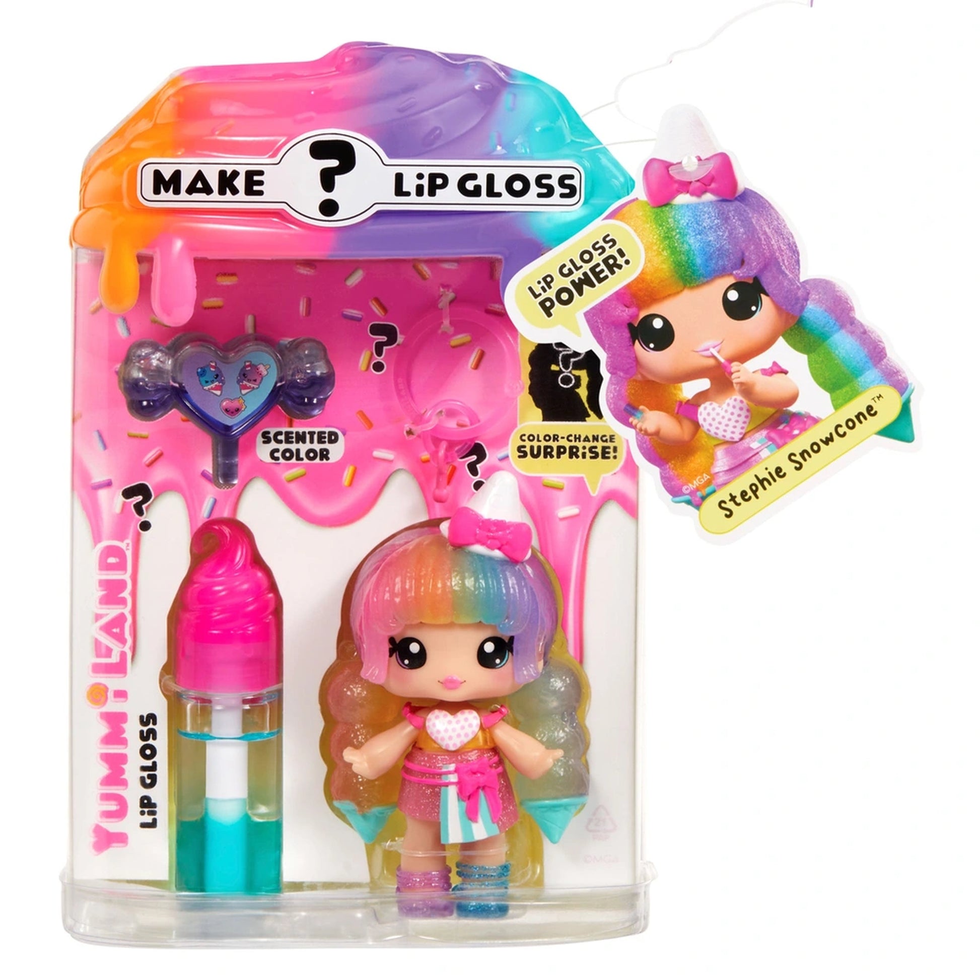 Yummiland Lip Gloss Mystery Doll Colour Change Stephie Snowcone - Toyworld NZ
